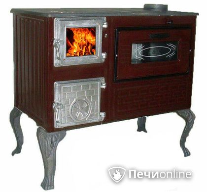 Отопительно-варочная печь МастерПечь ПВ-06 с духовым шкафом, 7.5 кВт в Наро-Фоминске
